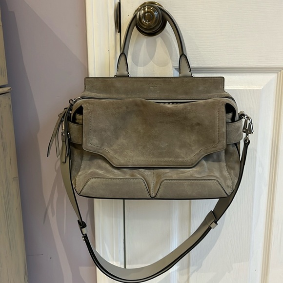 Rag Bone grey suede and leather